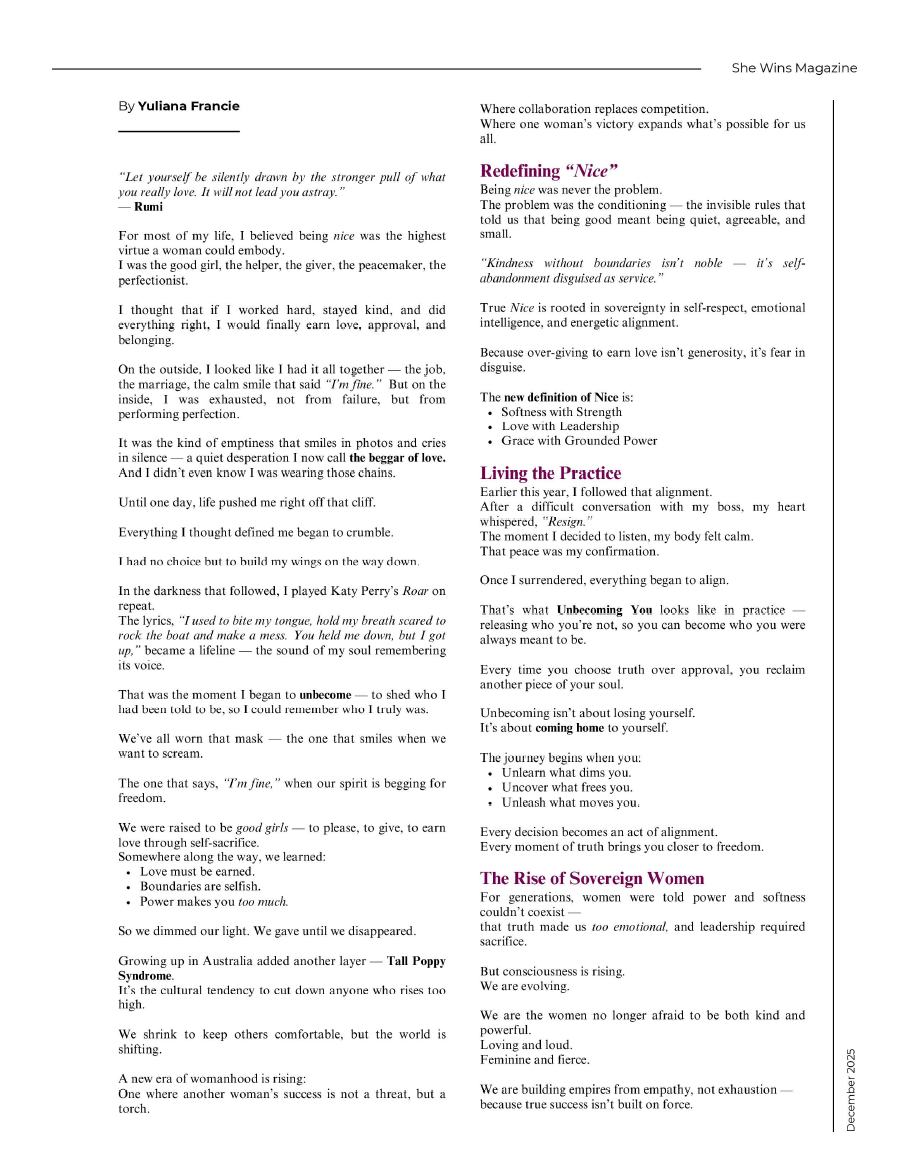 She Wins Magazine Page 2